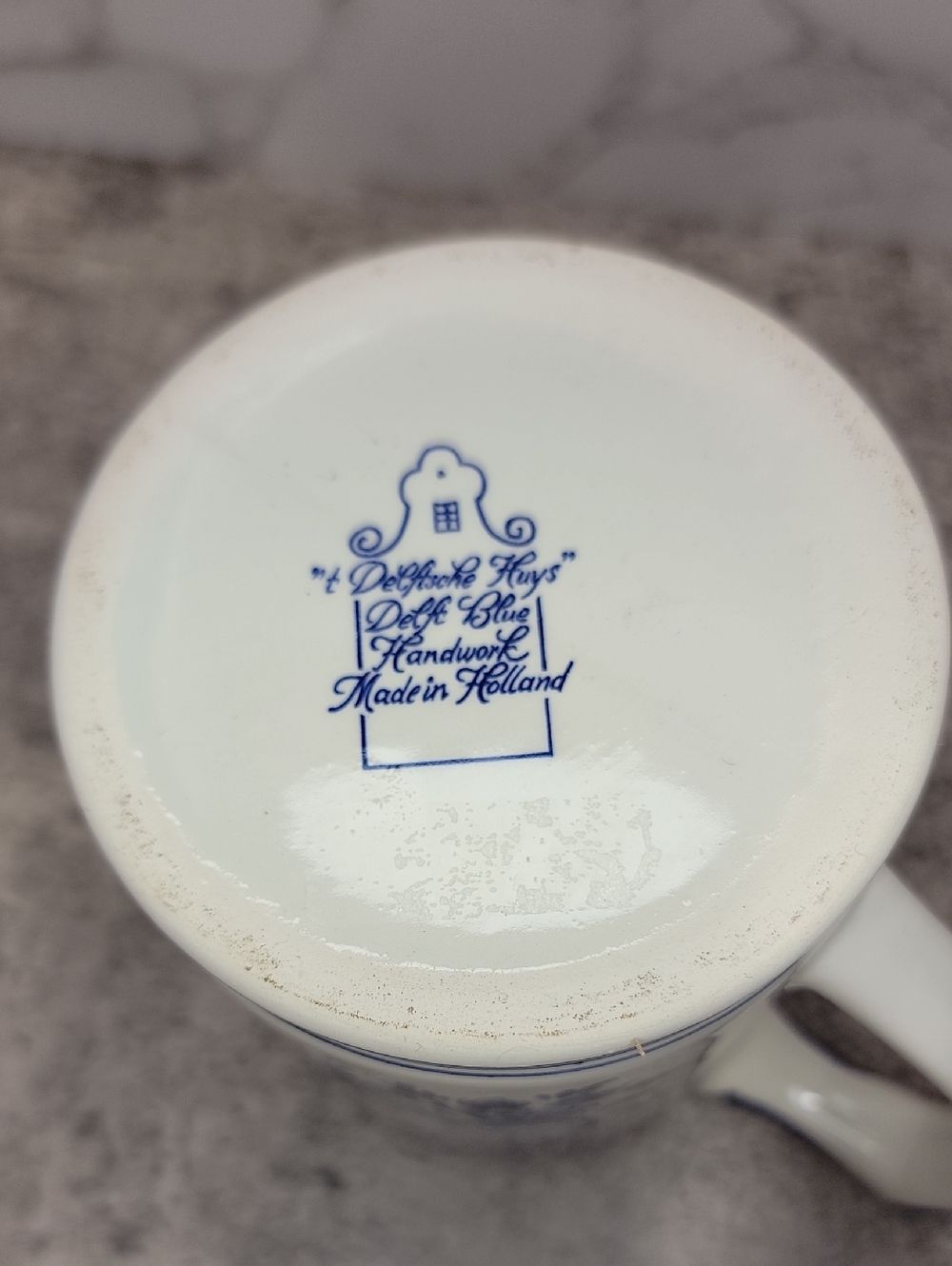 Vintage Heineken Blue Delft Ceramic Beer Stein Mug from Holland - Picture 7 of 14